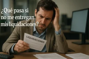 no recibo liquidaciones de sueldo